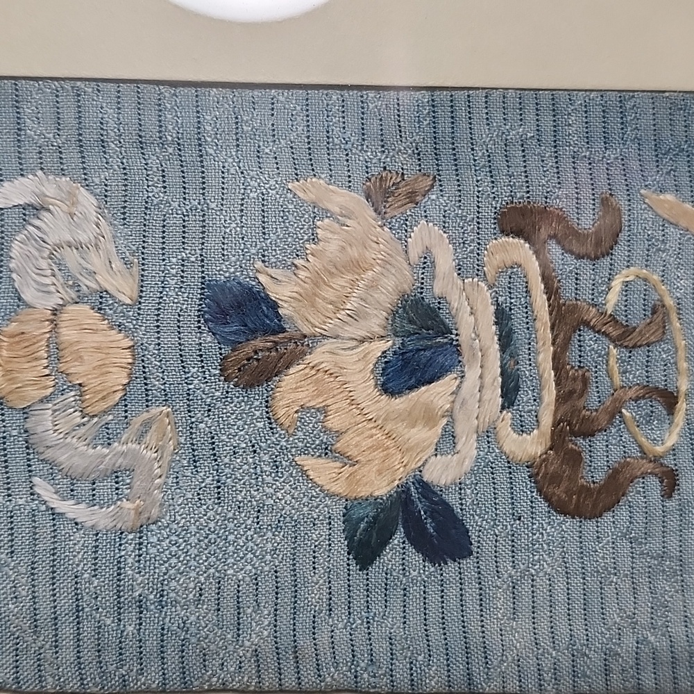 👉*ANTIQUE* LT QING CHINESE EMBROIDERED TEXTILE PANELS ~FORBIDDEN STITCH ~FRAMED - Picture 5 of 11
